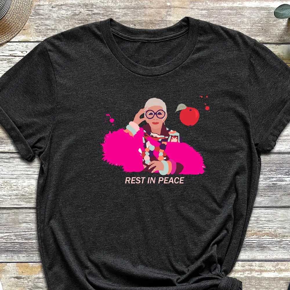 Iris Apfel T Shirt Rip Fan Rememberance