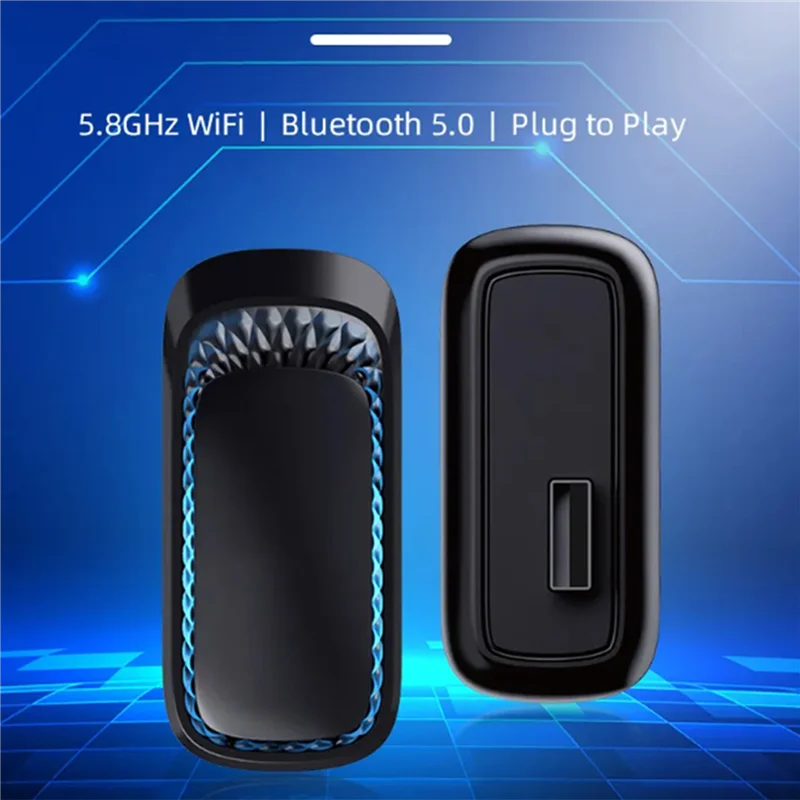B49C 5X RGB الملونة اللاسلكية Carplay دونغل صندوق صغير التوصيل والتشغيل توصيل بلوتوث واي فاي مع السلكية ل Carplay (USB)