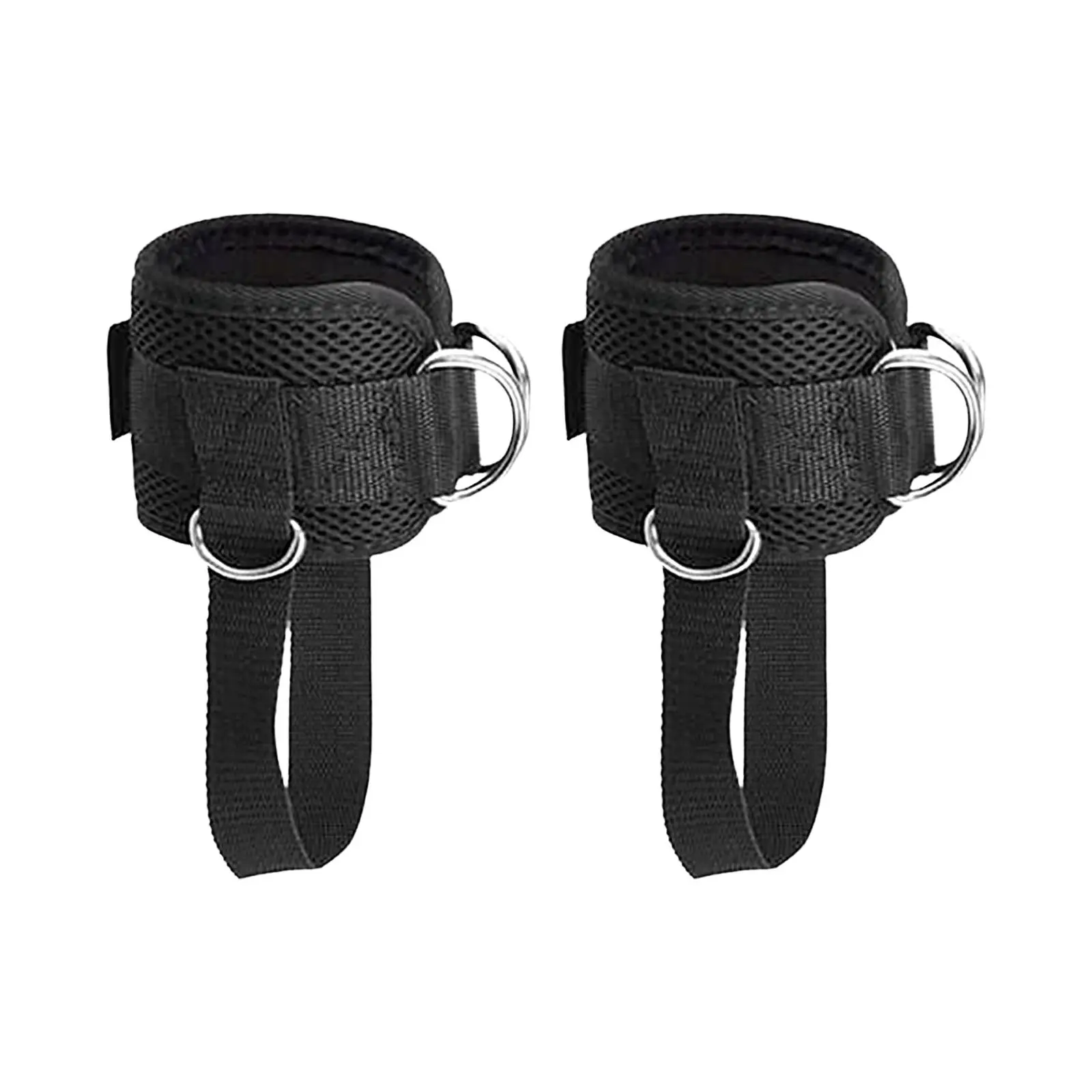 

Ремни для лодыжки Kickback для тросовых машин, обертывания для лодыжки, ремни для бодибилдинга, черные с сеткой