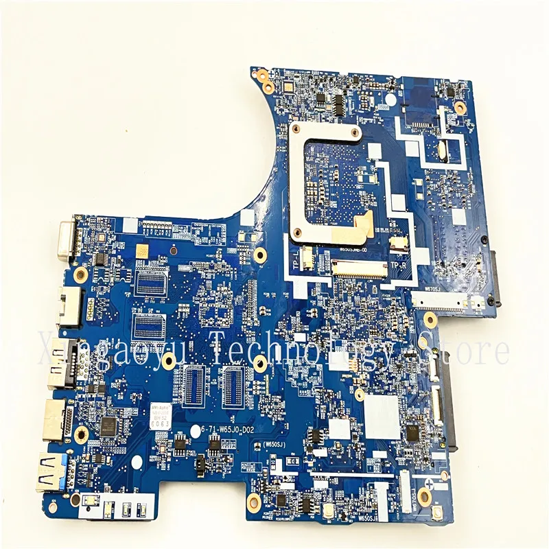 Original PARA Notebook Clevo W650 W670 W650SJ W670SJ Motherboard 6-77-W650SZ0U-D02 6-71-W65J0-D02 DDR3 Teste 100% OK