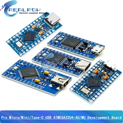 Pro MICRO / MINI / TYPE-CATmega32U4 5V 16MHz Replace ATmega328 For arduino Pro Mini With 2 Row Pin Header Leonardo USB Interface