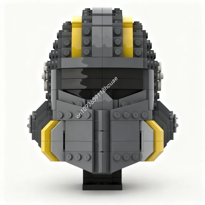 

623pcs MOC Helldivers B Tactical Helmet Model Building Blocks Toys Construction Assemble DIY Christmas Gifts Creative Idea Brick