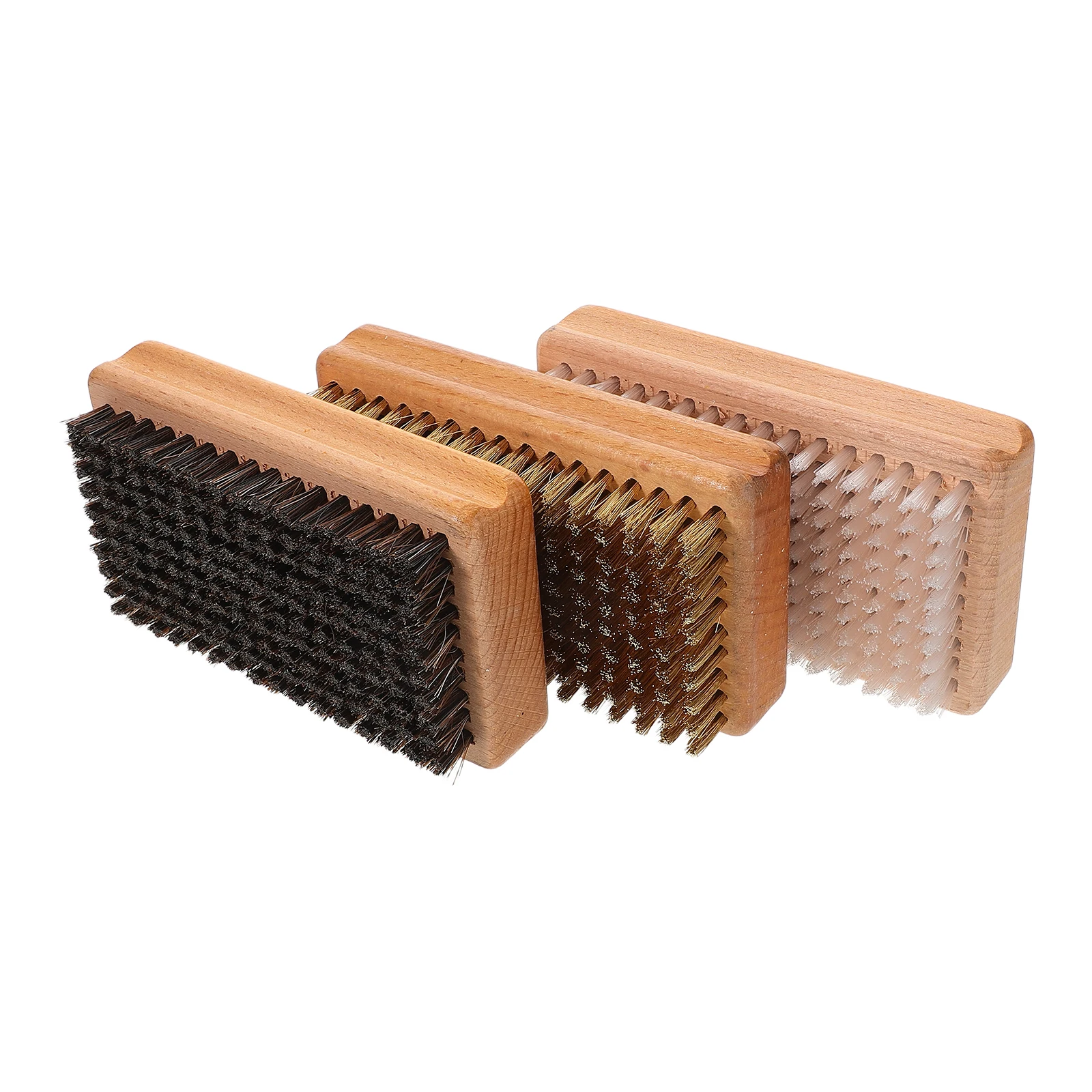 

3pcs Ski Snowboard Care Brush Copper Wire Nylon Horsehair Waxing Polishing Cleaning Dual Boards Manual Gear Kit