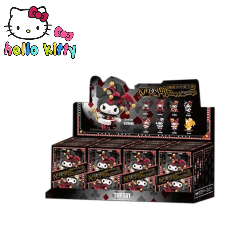 

Sanrio оригинальный Blindbox Kuromi покерная серия Kingdom таинственная коробка для спальни настольное украшение персонаж экшн-модель кавайный подарок