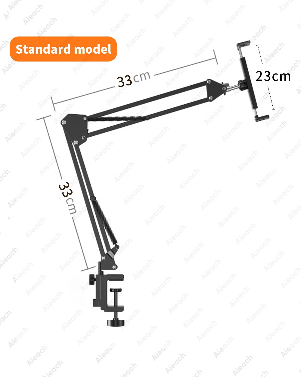 Tablet-Halter für Bett mit 90cm Metall arm iPad-Ständer Tablet-Halterung 360 ° drehbare Bett-Telefon halterung für 4.5 ~ 12,9 Zoll Telefon-Tablet – Detail 17