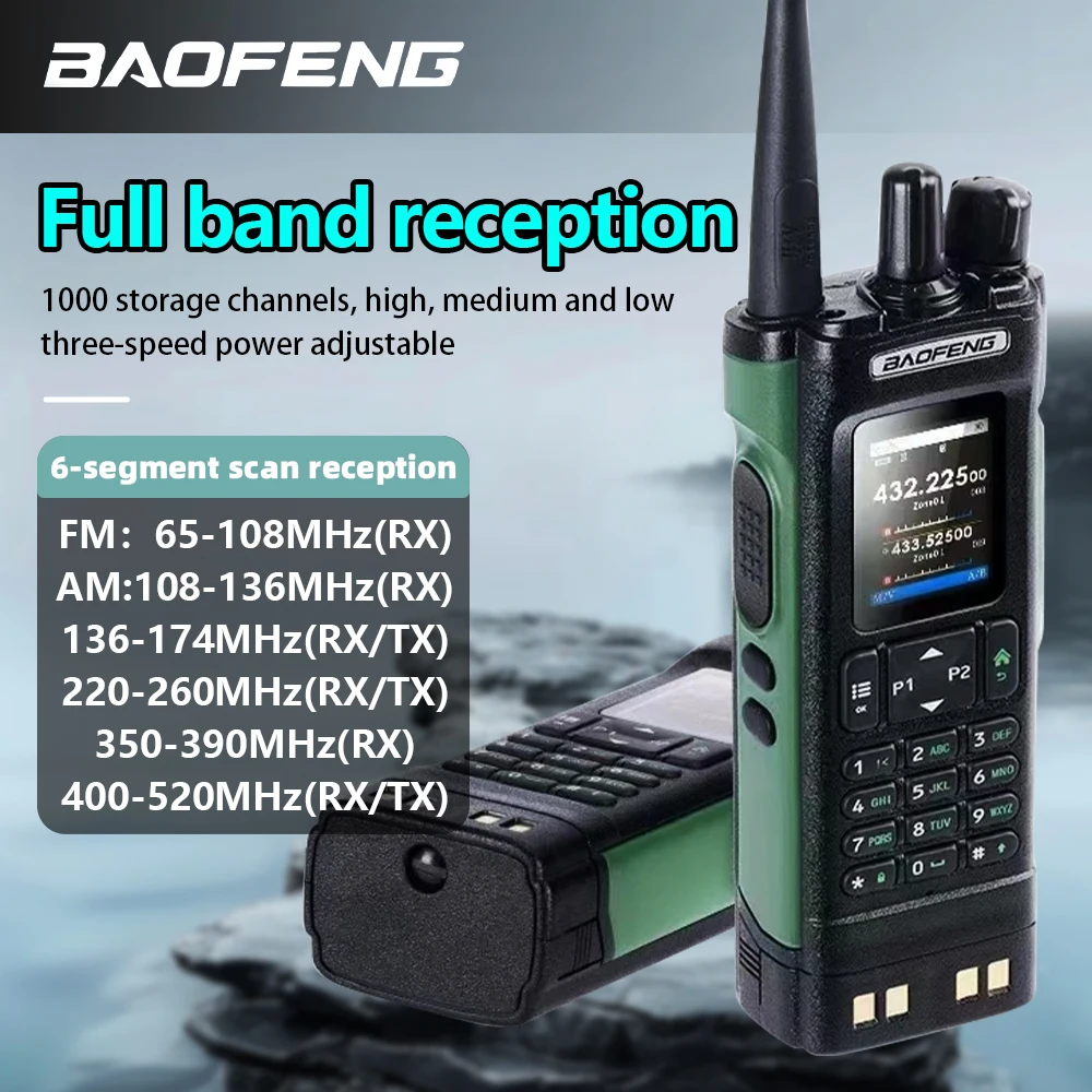 วิทยุสื่อสารแบบพกพา Hochleistungs-Bao Feng 2Way รุ่น UV-32 10W 2500mAh 1 เครื่อง พร้อมพอร์ต Type-C, ระบบไร้สาย และ APRS สำหรับการสื่อสารระดับมืออาชีพ