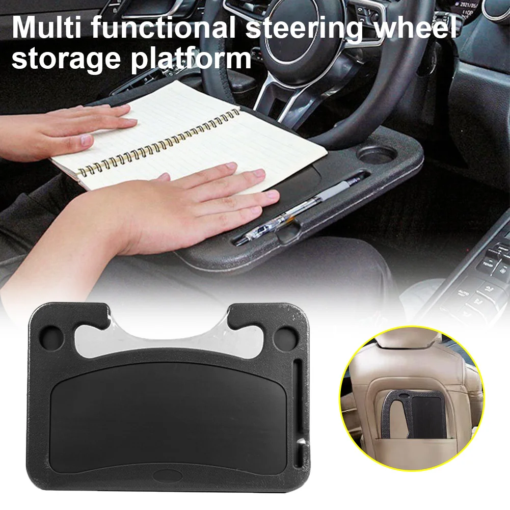 

Portable Car Steering Wheel Dining Table Holder Mini Car Table Car Work Laptop Computer Desk Mount Stand Dining Tray Board