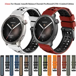 22mm Silicone Strap For Huami Amazfit Balance Bip 5 Smartwatch Band For Amazfit GTR 4 3 Pro Limited Edition Watchband Bracelet