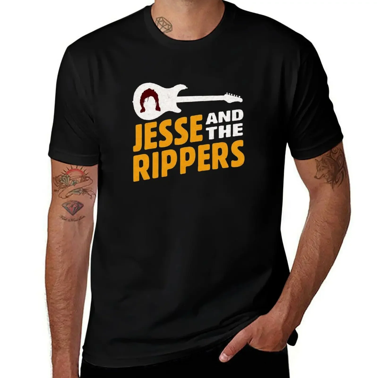 jesse and the rippers T-Shirt blanks anime clothes cotton graphic tees men clothes