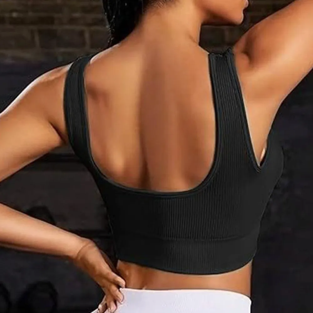 Yoga Wear Seamless Sports Bra Shockproof Breathable Fitness Vest Comfortable Moisture-Wicking Yoga Underwear Jogging