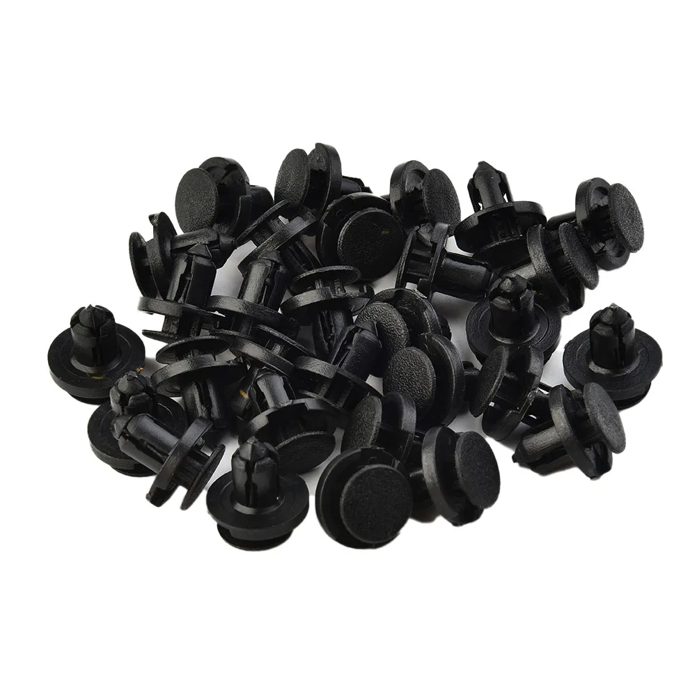 

Rivets Clips Fastener Kits Moulding Plastic Push-Type Replacement Accessories Black Bumper For Civic For Honda