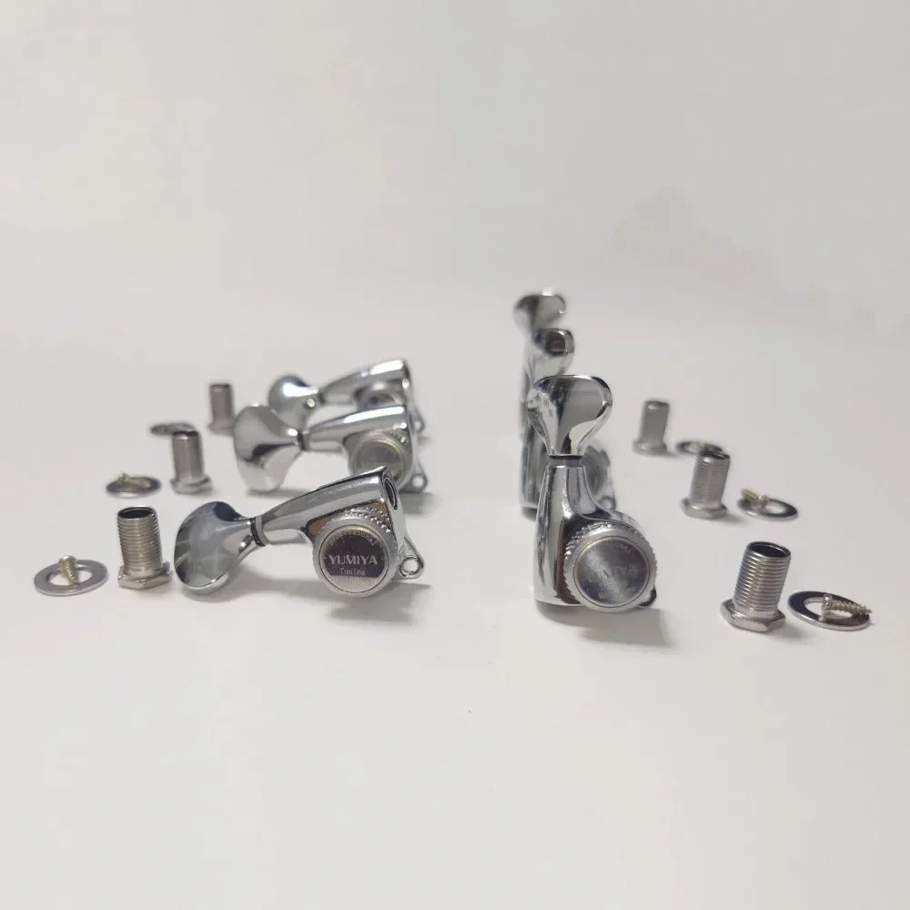 

3L3R Тюнеры с блокировкой гитары 1:21 Колки для настройки струн с замком, головка машины, хромированная для 6-струнной 3L3R, детали гитары