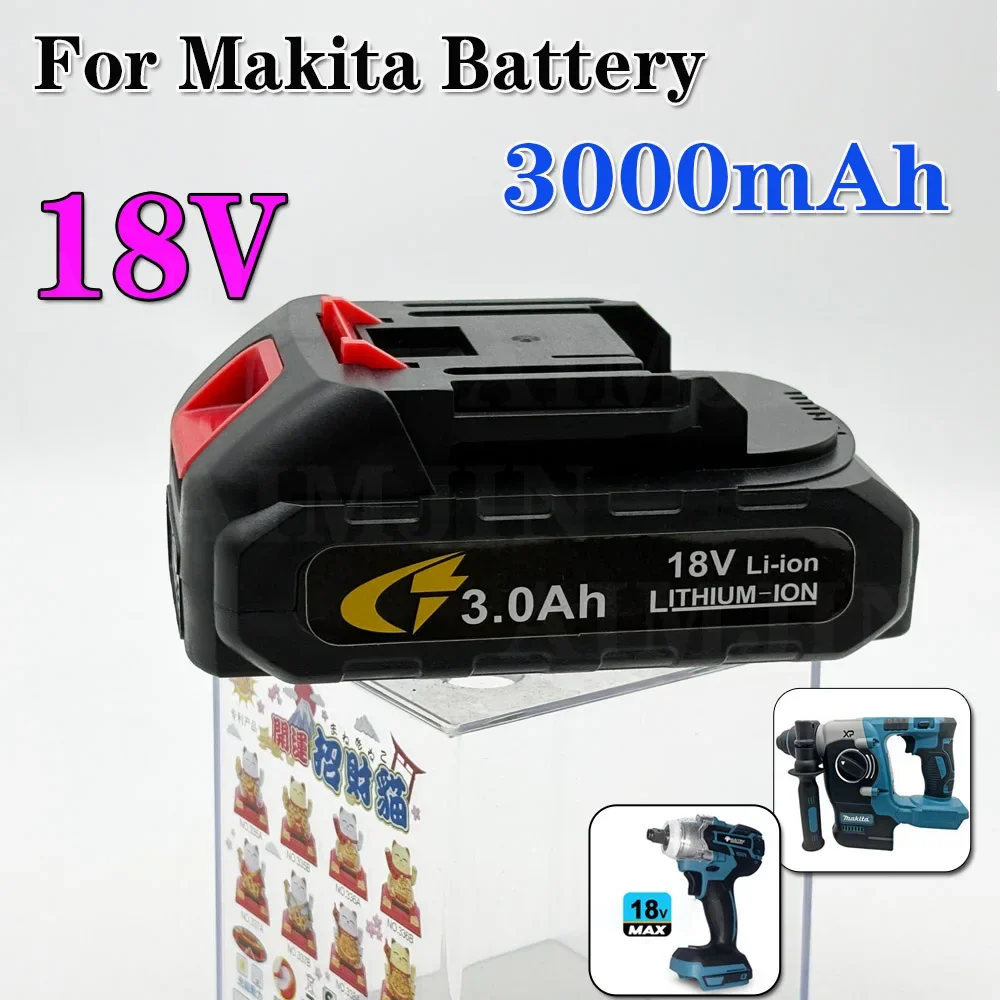 

18V 3000mah Fast Charging Lithium-Ion Battery for Electric Tools Compatible with for Makita BL1850 BL1840 BL1440 Model 196391-6