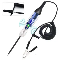 AWBLIN Upgraded Automotive Buzzer Test Light 4-60V DC Digital LED Circuit Tester, Heavy Duty Light Tester with Voltmeter