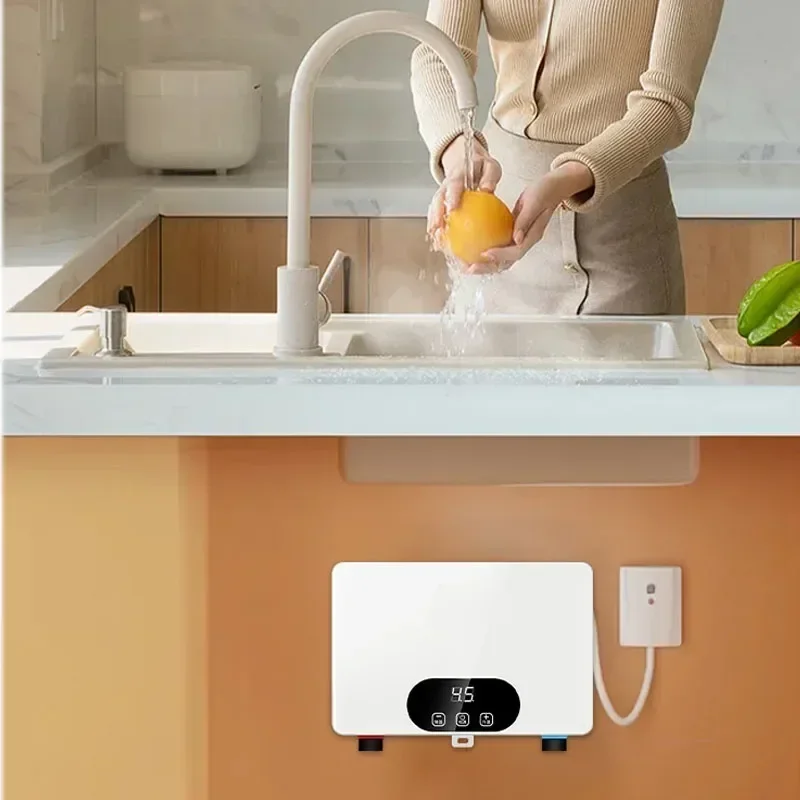 Scaldabagno elettrico bagno domestico calore rapido temperatura costante cucina e bagno alluminio pressofuso