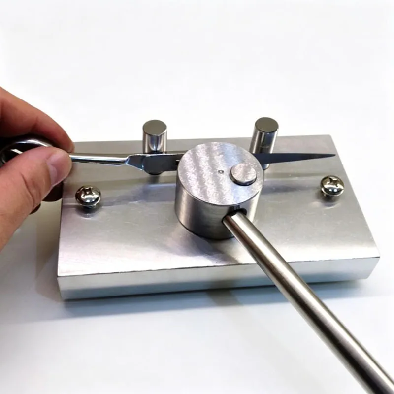 DIY Scissors Arc Corrector Manual Twisting Machine Bending Device Barber Scissors Repair Tool the Third round Radian Corrector