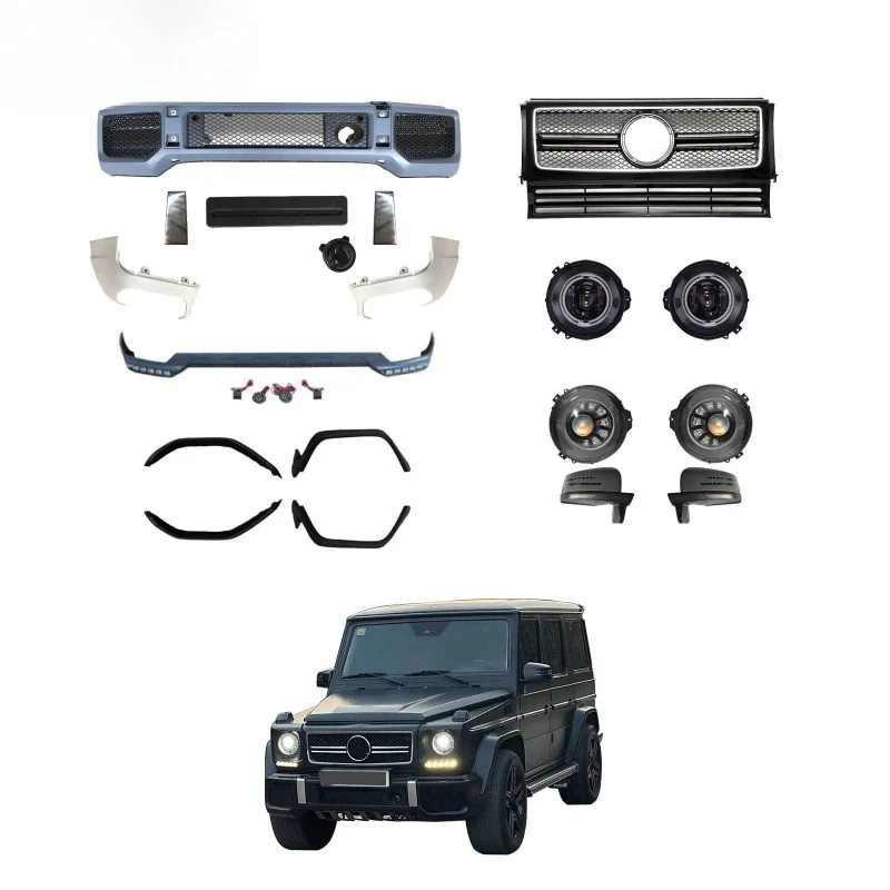 

SAAR Совместим с Mercedes-Benz G-Class W463 04-18, обновленный комплект бампера G65 AMG, модификация объемного звучания