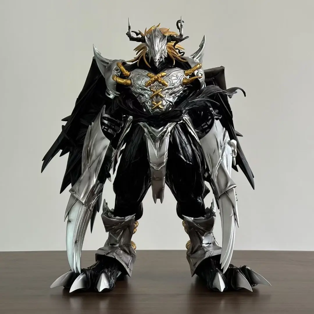 

37cm Digimon Figure Greymon Figure With Light Black War Greymon Figure Statue Doll Model Collection Decoration Toy Birthday Gift