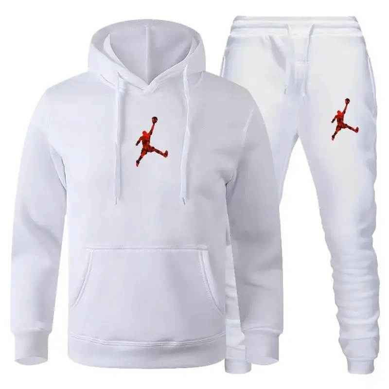 Men\'s And Women\'s Hooded Sportswear And Jogging Pants Hip-hop Sportswear Fashion Set Spring/winter 2 Pieces