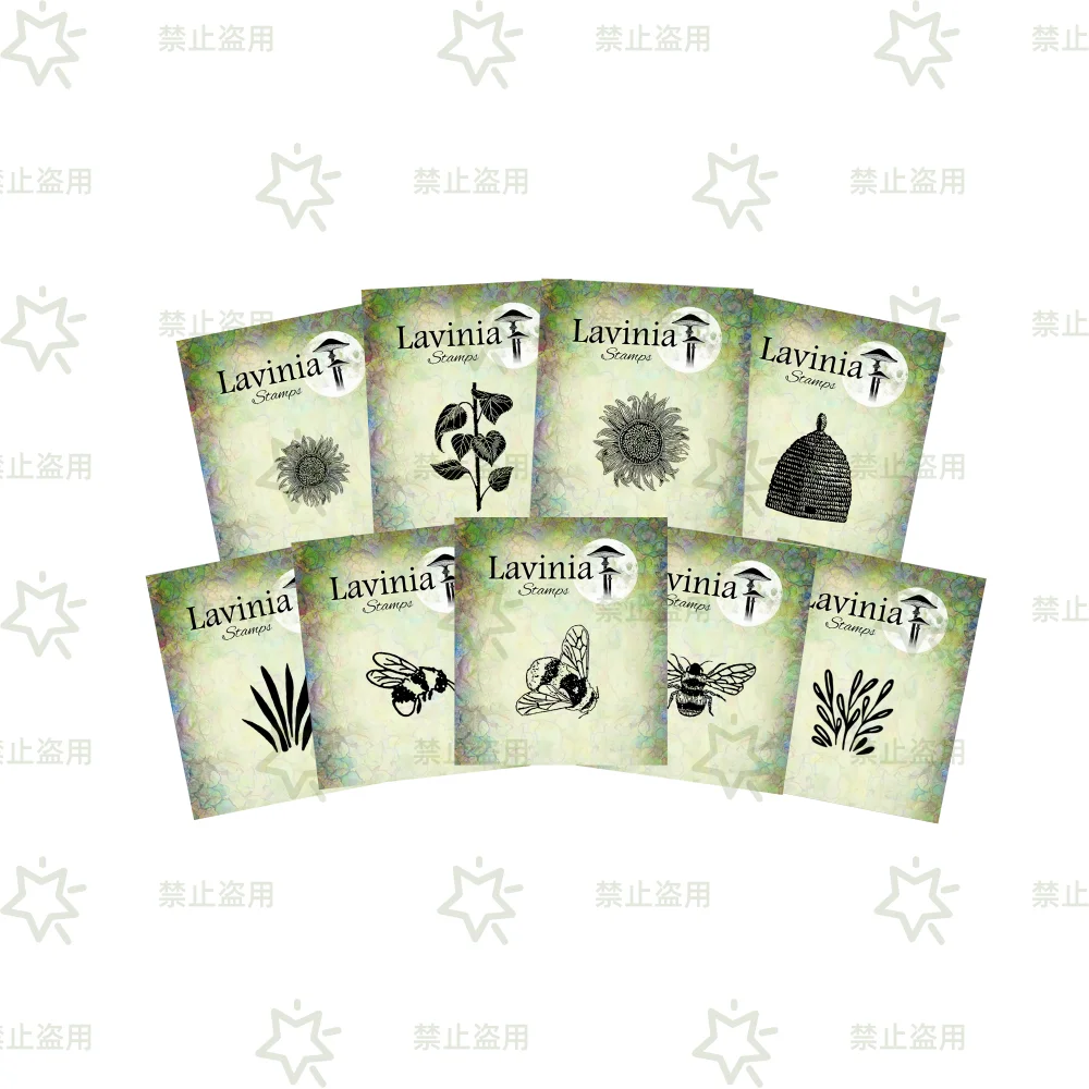 

Spring 2026 New Sunflower Leaves Bumble Bee Honey Bee Bee Hive Clear Stamps For DIY Scrapbook Decoration Embossing Supplies