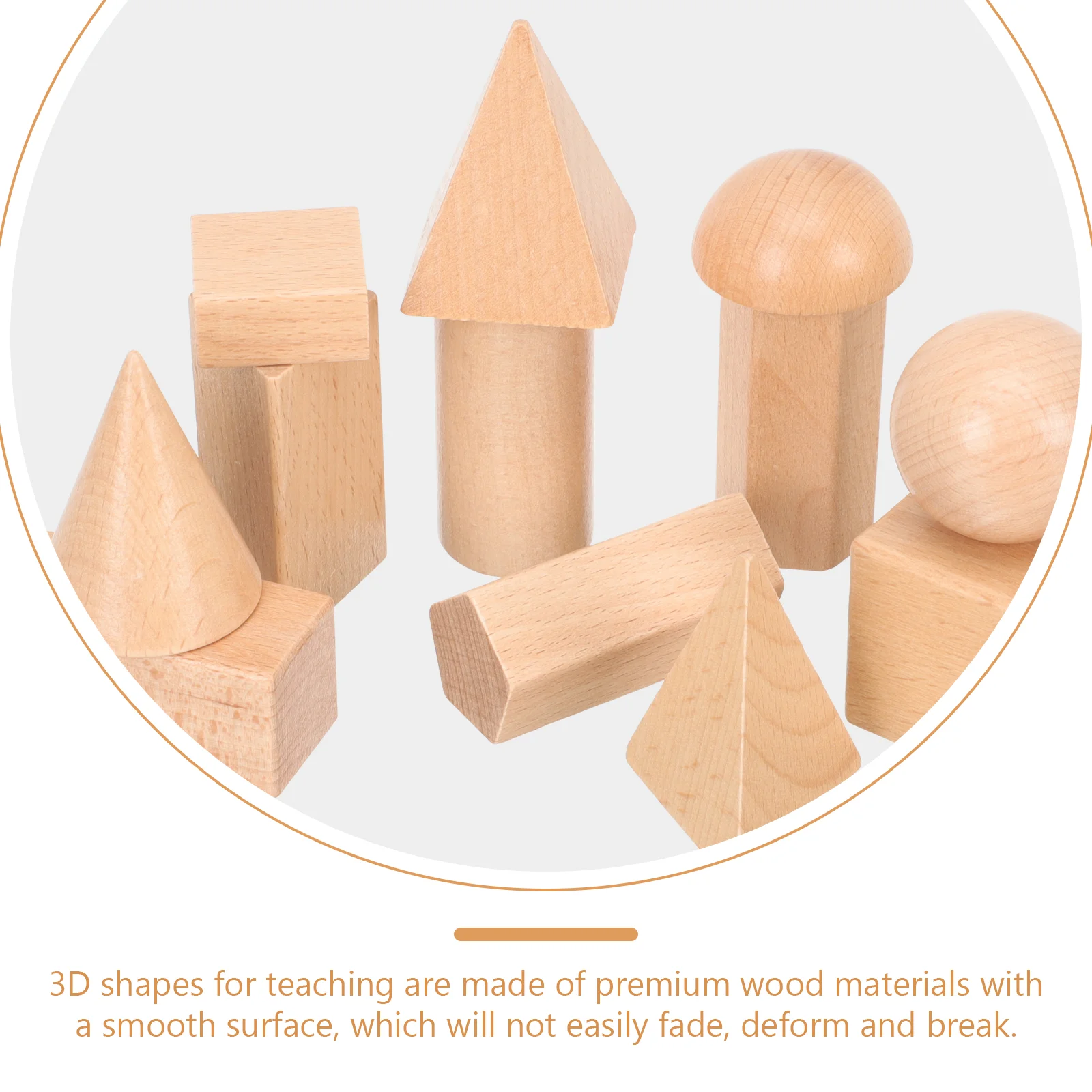 12 stuks geometrie model educatief speelgoed 3D-vormen voor kinderen geometrische puzzel klaslokaal manipulatieve houten wiskunde kleuterschool