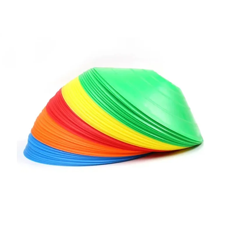 10pcs/lot Football Saucer Cones Round Discs Marker Fitness Agility Training Obstacle For Soccer Sports Entertainment Supplies