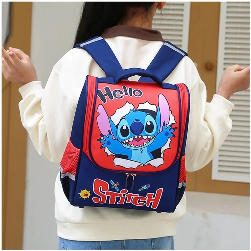 ديزني 2026 جديد الكرتون طوالة رياض الأطفال على ظهره الكرتون الابتدائية حقيبة مدرسية 3-8 سنة صبي طفلة على ظهره #6