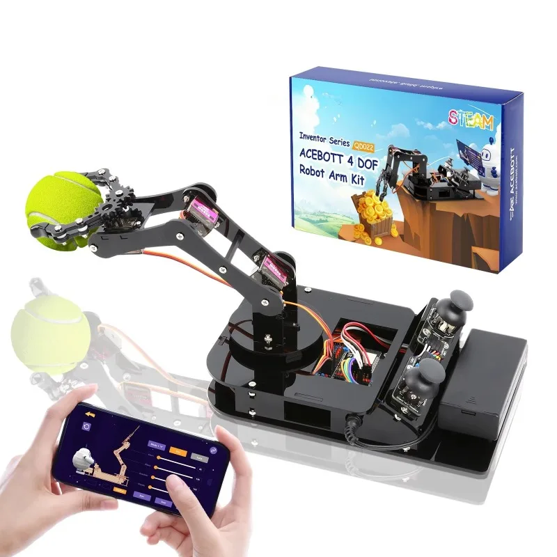 

OEM/ODM School Children Kids Learning Educational Robot Set Adults Smart Starter Coding Toy DIY Stem Robotic Arm Kit for
