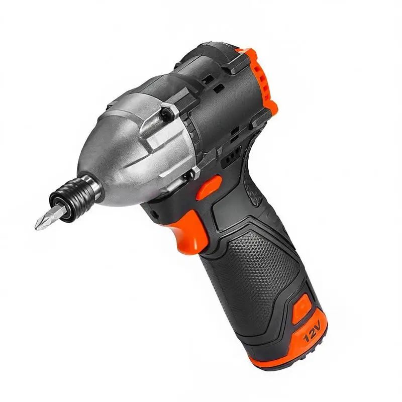 Impact Driver, 1/4 Inch, 3000 RPM Max Speed, 12 V Brushless Motor, Electric Cordless Impact Driver Kit with Battery and Charger, 20 Bits, LED Work Light, for Furniture, Electrical, Home Repairs