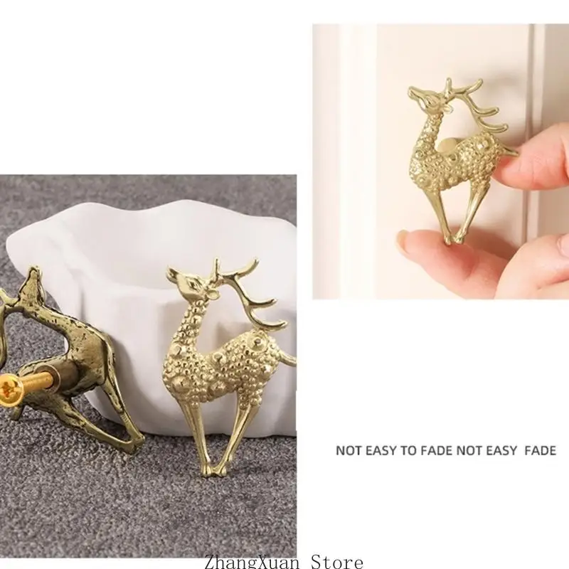 Deer Design Schrankgriff-Schubladenknöpfe für Kleiderschrank- und Nachttischmöbel 3XUF – Detail 10