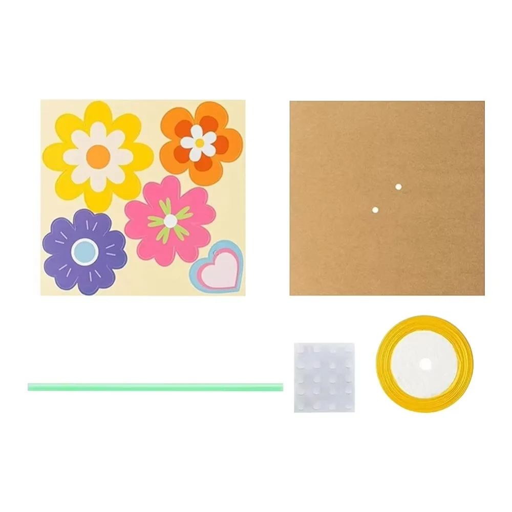 

Colorful Paper Flower Bouquet Craft Kit Folding Blessing Paper Flowers Making Kit Romantic Handmade DIY Sunflower Bouquet Set