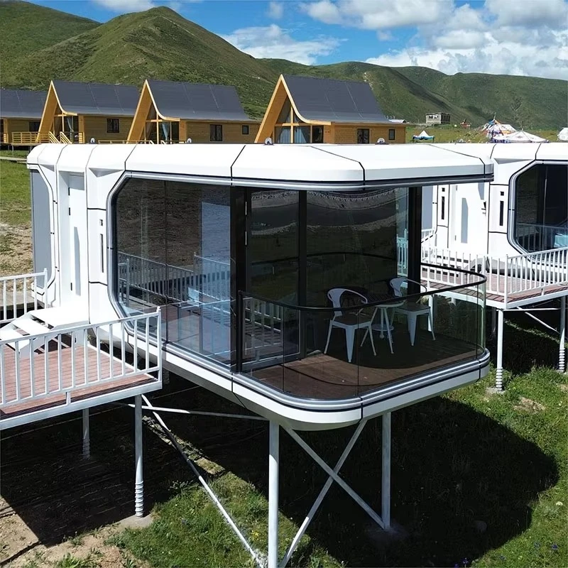 Innovative Eco-Friendly Steel Structure Capsule Homes With Smart System Safe Waterproof For Container Living Solutions