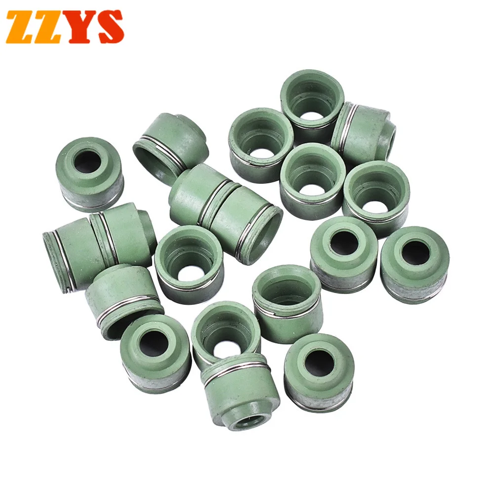 

300pc 4mm Cylinder Head Intake Exhaust Spiracle Valve Stem Oil Seal For Kawasaki ZXR250 ZR250 Balius ZXR400 ZXR 400 ZR 250 400