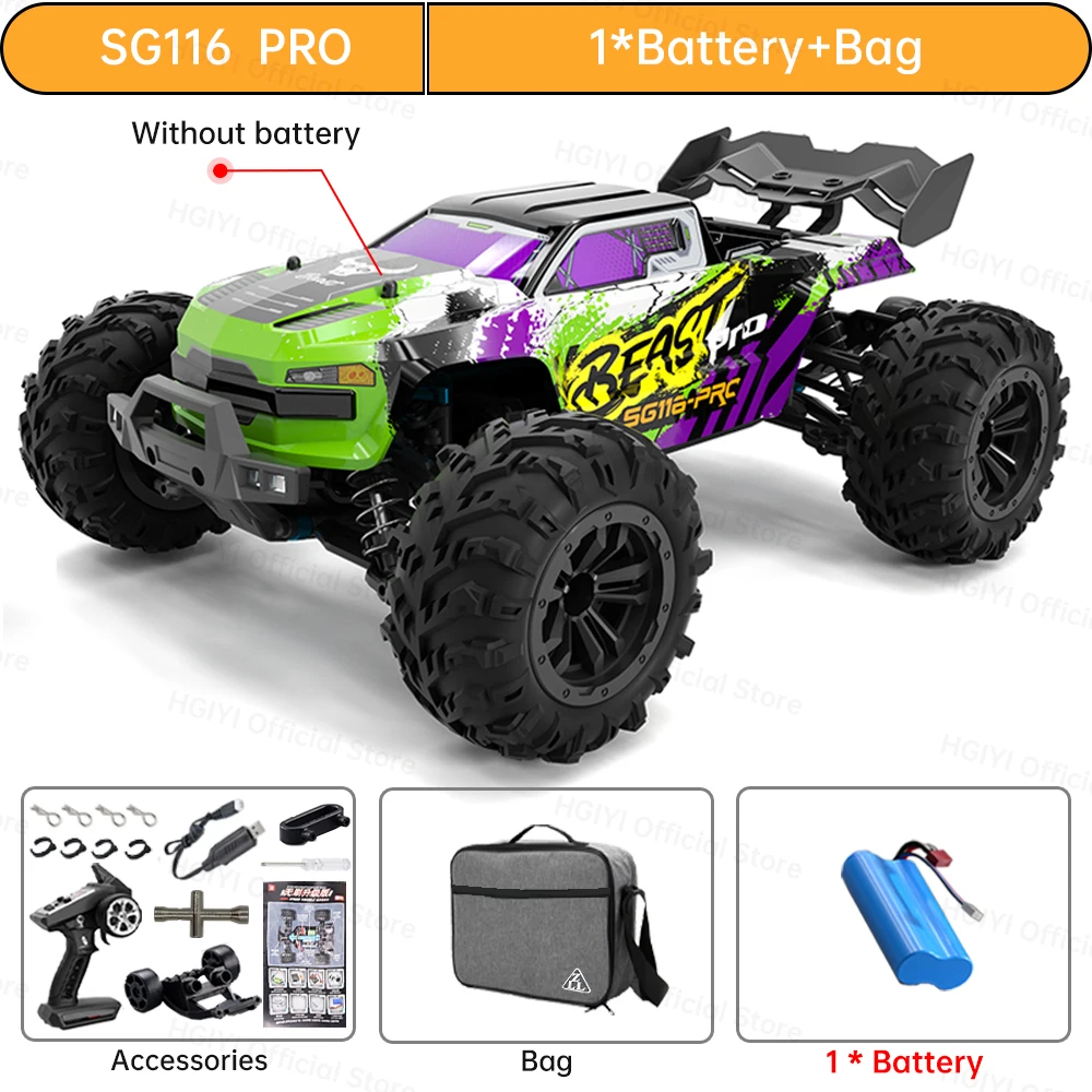 ZLL SG116 MAX 1:16 Hoge Snelheid Drift Racing 80 KM/H Borstelloze Motor 4WD SG116 Pro 40 KM/H RC Auto Off Road Auto Speelgoed Voor Kid Gift