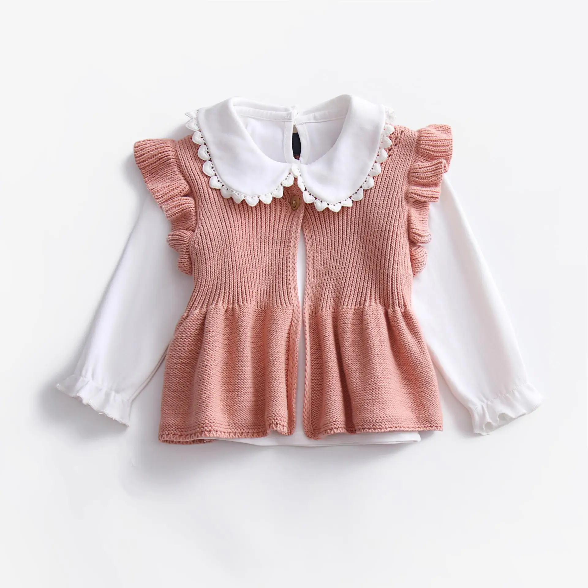 2026 New Girls Vest Cardigan Sleeveless Coat School Kids Cotton Sweater Jacket 1 2 3 4 5 6 Years Old Kids Clothes