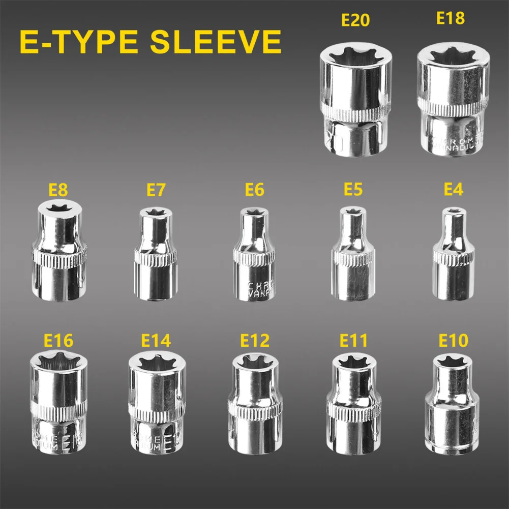 34ชิ้นชุดดอกไขควง Torx รูปดาวตัวผู้ขนาด3/8 "ประแจวงล้อพร้อมเบ้าหกเหลี่ยม5/16" ชุดอุปกรณ์มือถือสกรูสำหรับใช้ในบ้าน