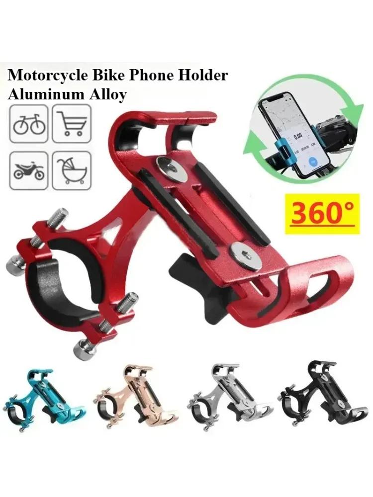 AliExpress Maerknon Metal Motorcycle Bike Phone Holder Aluminum Alloy Anti-slip Bracket GPS Clip Universal Bicycle Stand Support for All Smartphones
