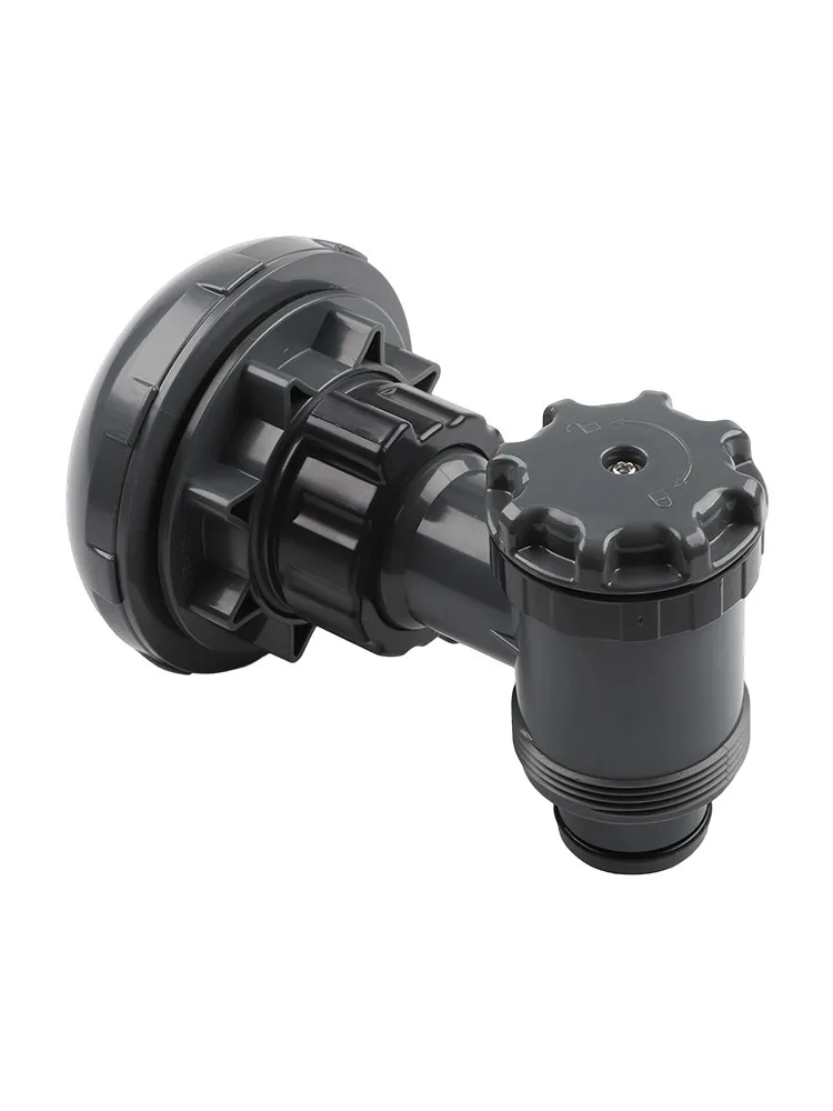 P6H1317 Pool Filter Plunger Valve 38mm On-Off Switch For Above Ground Pumps With Replacement Valve Grey ABS