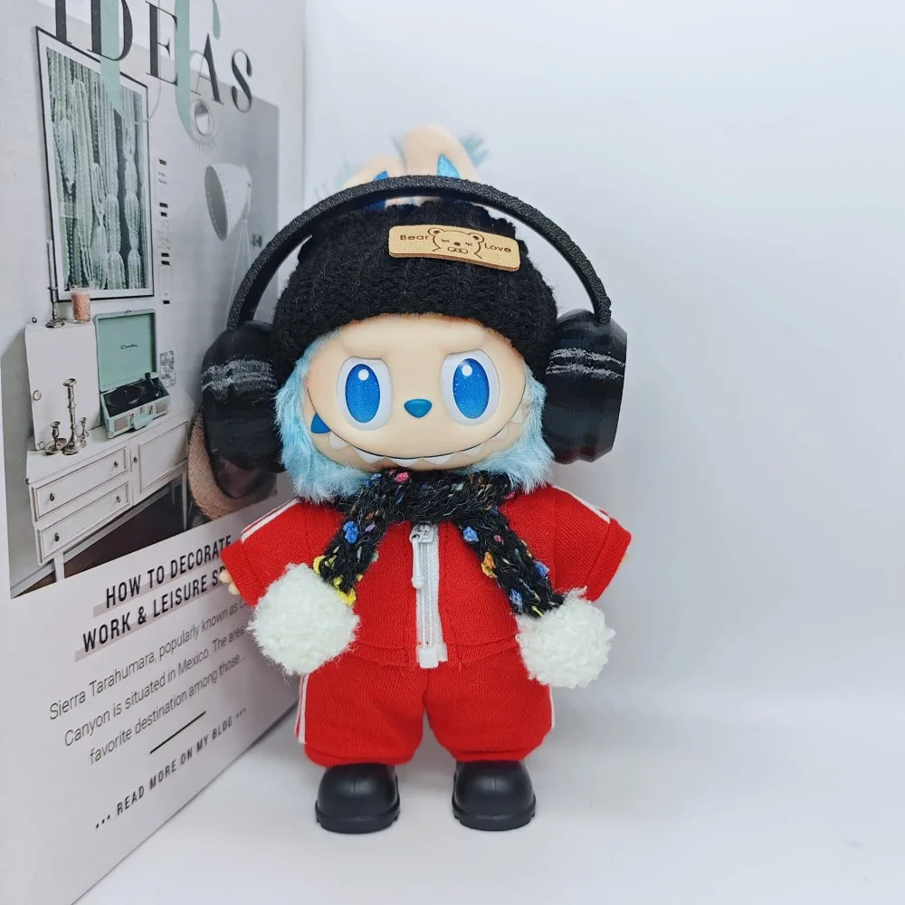 Mode Sportkleding voor 15/17 cm Labubu Pop Pet Pak Ropa Labubu Outfit Accessoires