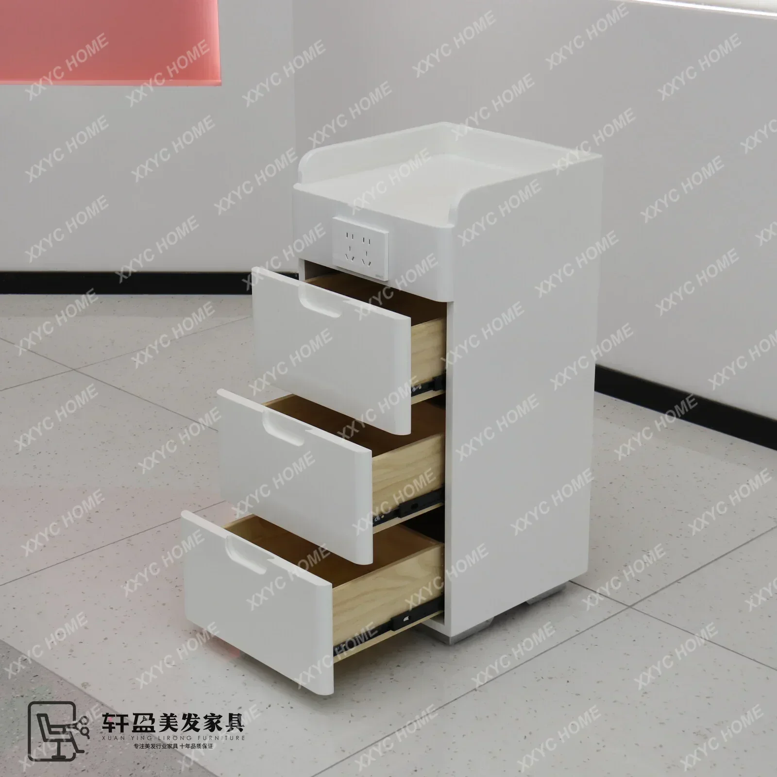S  Tool Storage Cabinet Beauty Display Hairdressing Style Haircut Hair Salon Tool Cabinet