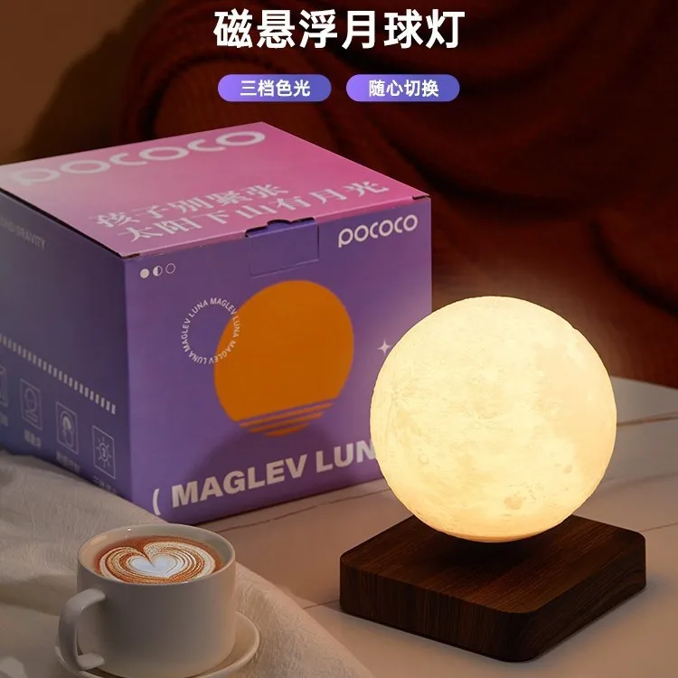 مصباح قمر ماجليف، ضوء محيط، مصباح قمر لغرفة النوم، مصباح طاولة بجانب السرير #2