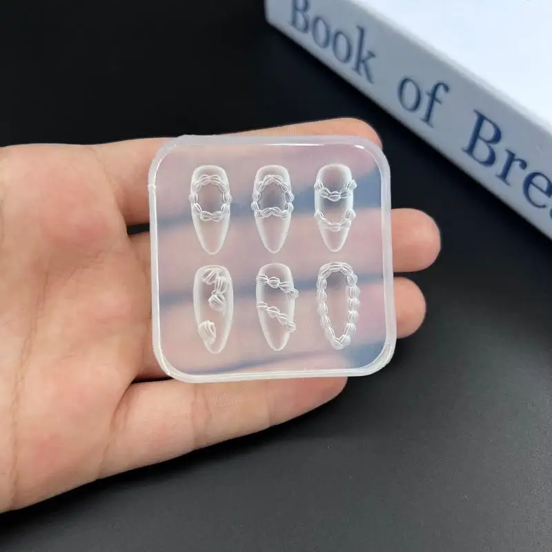 ケーキクリーム 3D シリコーン彫刻ジュエリーネイルモールド DIY デザインネイルアート爪の装飾テンプレートネイルチャームマニキュア用
