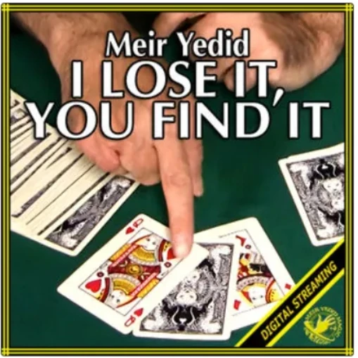 

I LOSE IT, YOU FIND IT VIDEO (MEIR YEDID) (Instant Download)