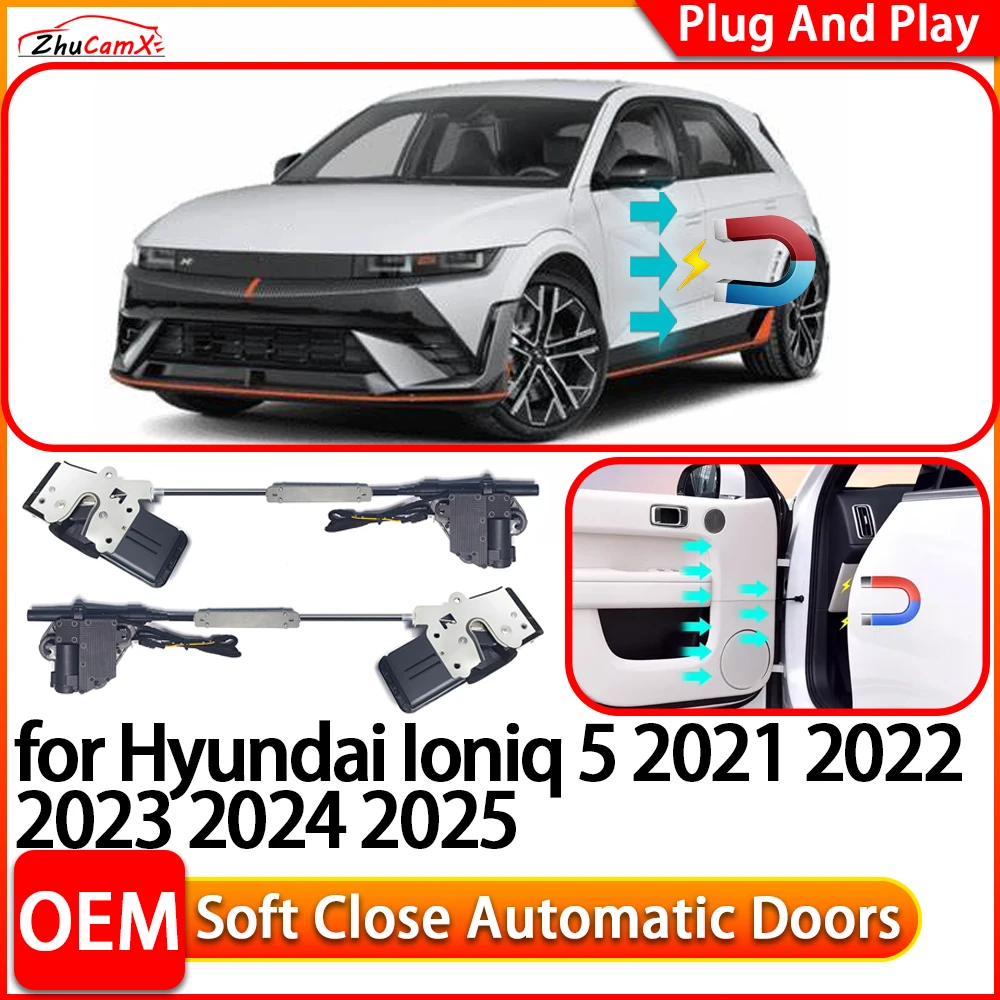 

ZhuCamX for Hyundai Ioniq 5 2021 2022 2025 Automatic Electric Soft Close Door Closer Power Closing Door Comfort Closing System