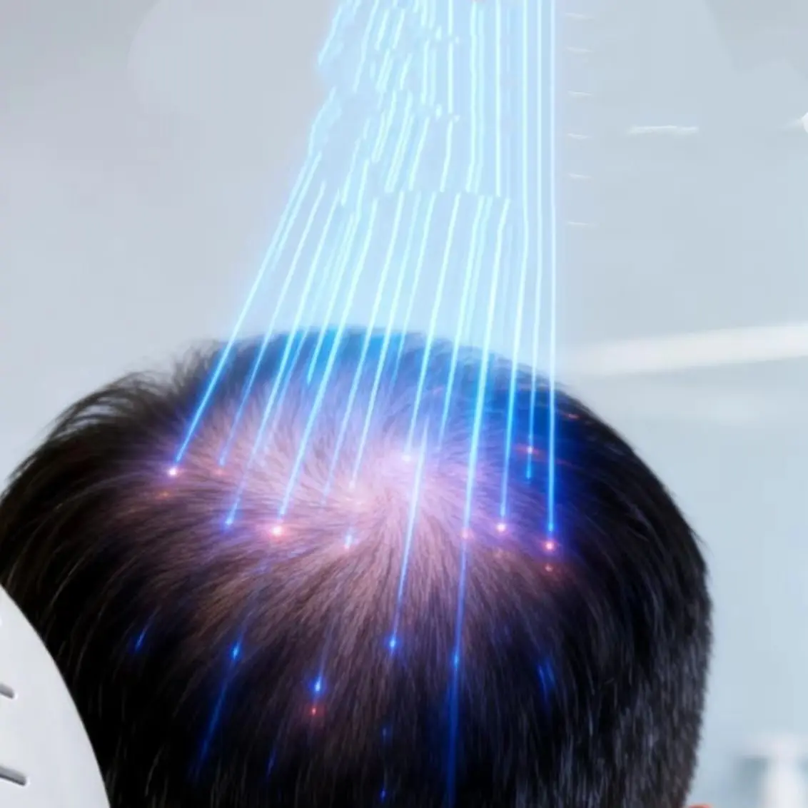 Hair Regrowth Cap: Remote Control, Adjustable Zones & Intensity 90x650nm Lasers + 210x660nm LEDs for Effective Hair Therapy