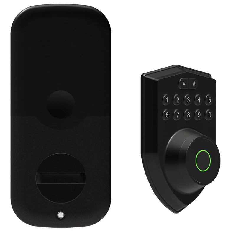 Tuya BLE Fingerprint Deadbolt Lock Smart Digital Lock APP Auto Lock Delay With Latch Password/Key/APP Remote Unlock