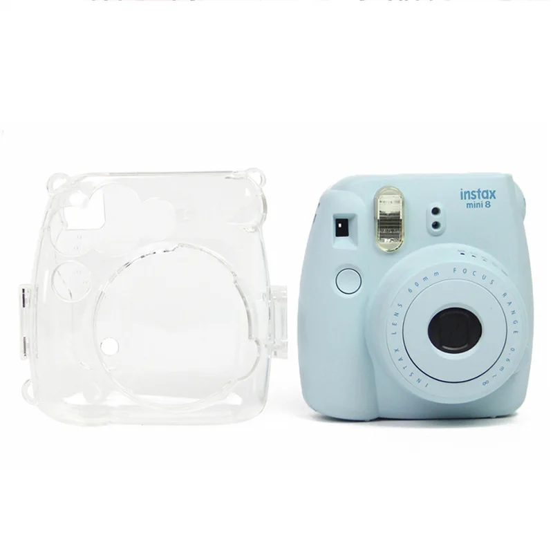 Fujifilm Instax Mini 8 /8+ 9 Film Instant Camera Clear Hard Case Bag Cover Shell