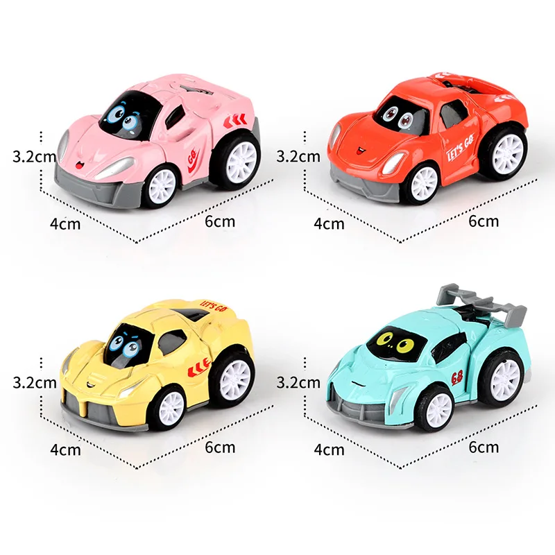 1:48 liga fundida puxar para trás modelo de carro dos desenhos animados simulação carro de corrida brinquedo das crianças menino coleção brinquedo aniversário presente natal