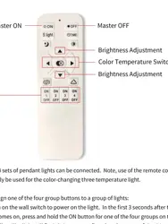 Remote for Pendant Lights