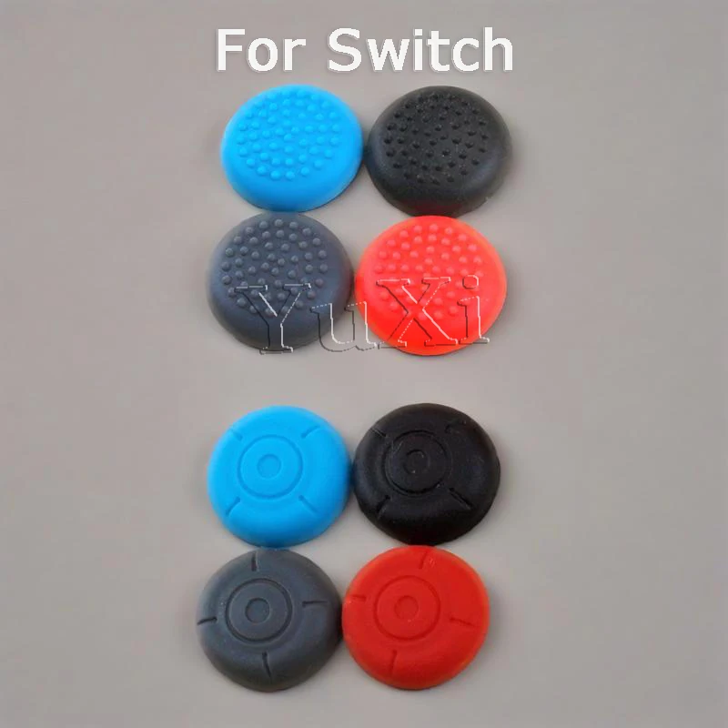 YuXi 2PCS สําหรับ Nintend SWITCH LR ปุ่มจับ REMOTE Rocker Caps NS Anti-SLIP ป้องกันซิลิโคนฝาครอบอุปกรณ์เสริม